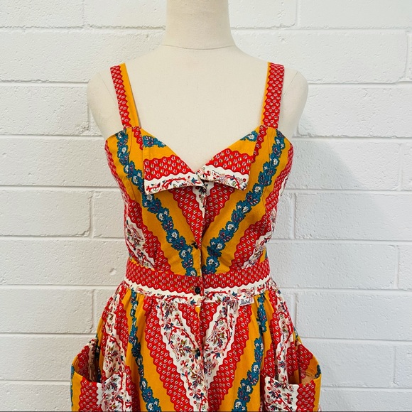 Mistral. Summer Style Fit and Flare Printed Dress. - Picture 2 of 11